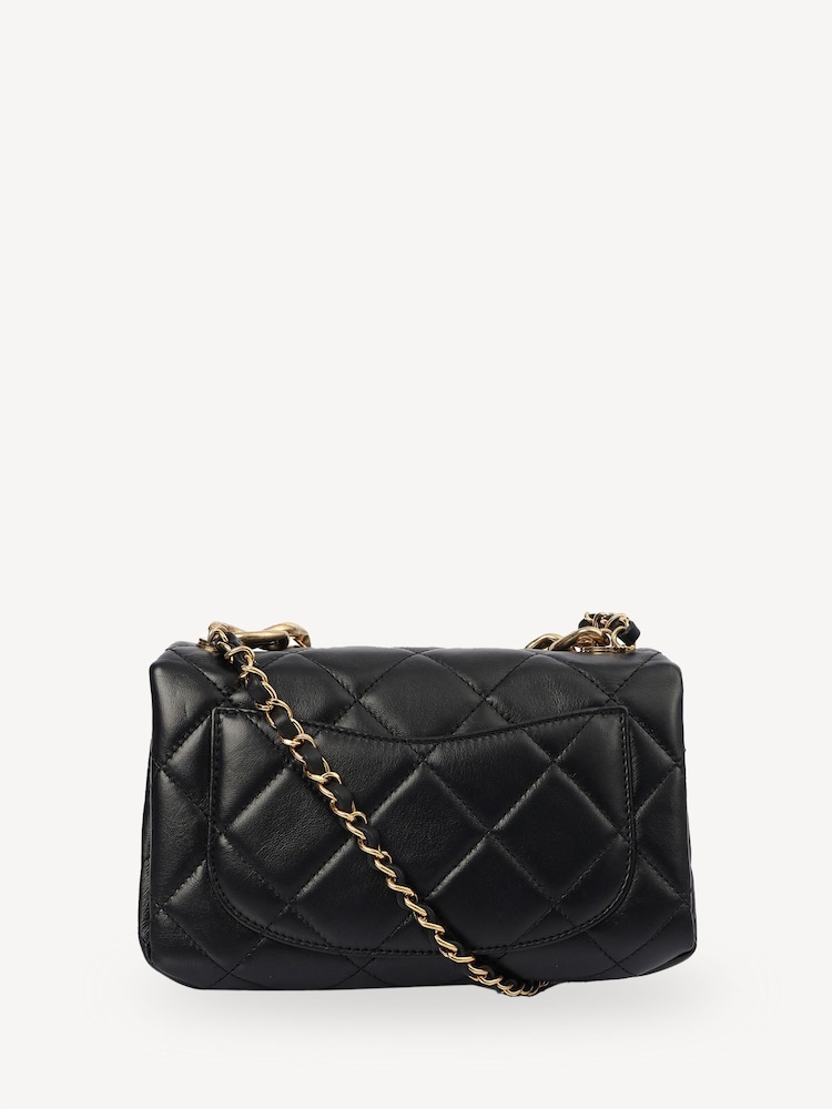 CHANEL Flap Shoulder Black Bag - Image 2 of 7