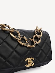 CHANEL Flap Shoulder Black Bag - Image 6 of 7