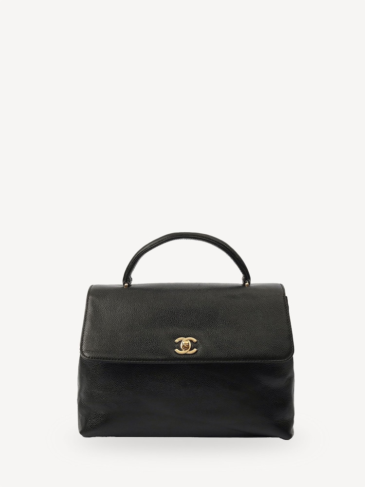 CHANEL Coco Top Handle Black Bag - Image 1 of 7