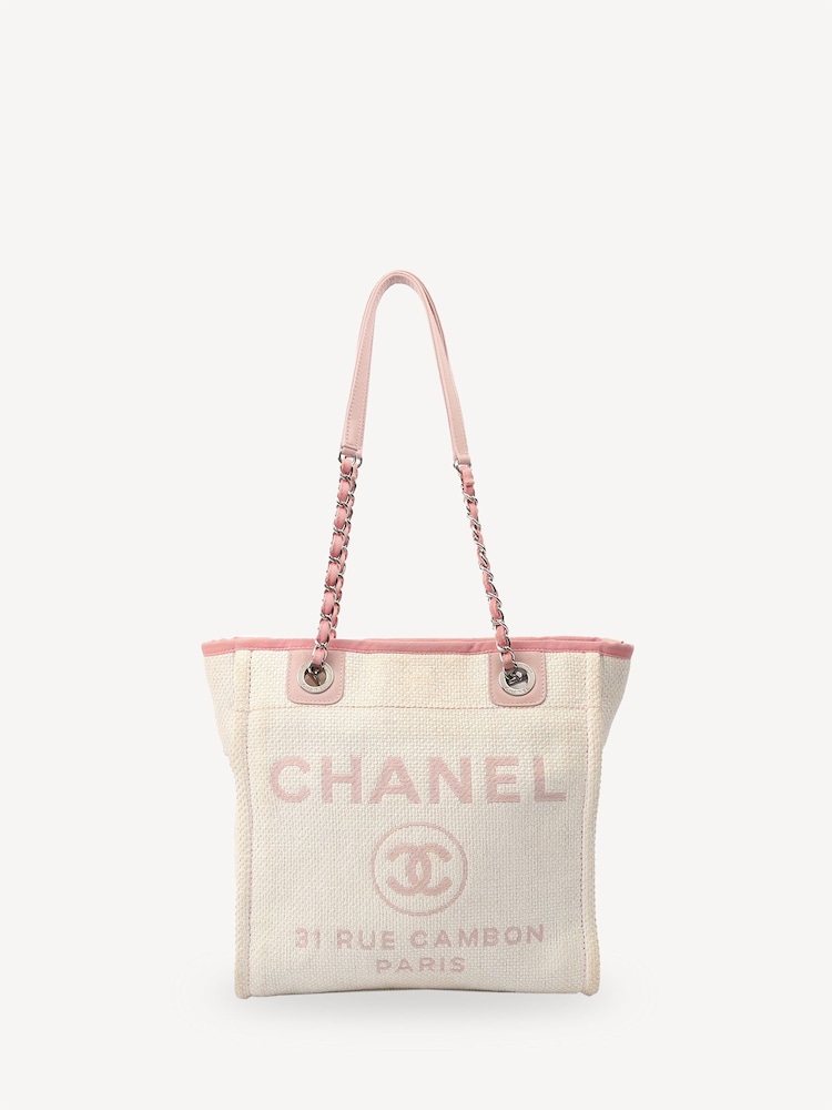 CHANEL Small Pink Deauville Tote Tote Bag - Image 1 of 1