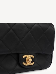 CHANEL Flap Black Bag With Top Handle Shoulder - Image 4 of 7
