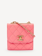 CHANEL Pink Trendy CC Clutch Bag with Chain Mini Cross-Body - Image 1 of 1