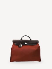 Hermes Red Herbag Zip 39 Tote Bag in Rouge - Image 1 of 6