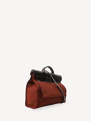 Hermes Red Herbag Zip 39 Tote Bag in Rouge - Image 4 of 6
