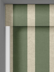 Emily Bond Fern Green Parasol Stripe Made to Measure Roller Blind - Image 5 of 5