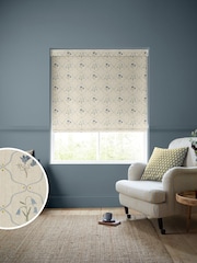 Emily Bond Steel Blue Margot Made to Measure Roller Blind - Image 1 of 5