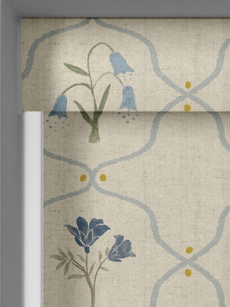 Emily Bond Steel Blue Margot Made to Measure Roller Blind - Image 5 of 5
