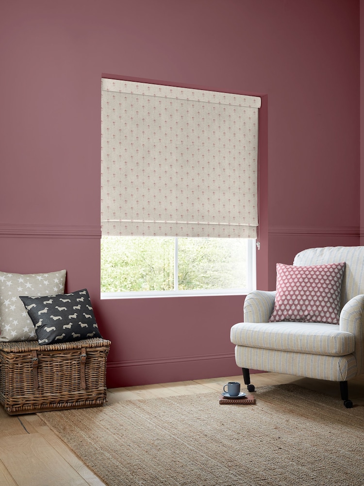 Emily Bond Blossom Pink Honor Made to Measure Roman Blind - Image 2 of 6