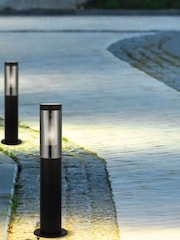 Searchlight Black Palmer Small Outdoor Post Light - Image 1 of 4
