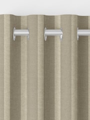 Emily Bond Natural Taupe Parasol Stripe Made to Measure Curtains - Image 7 of 9