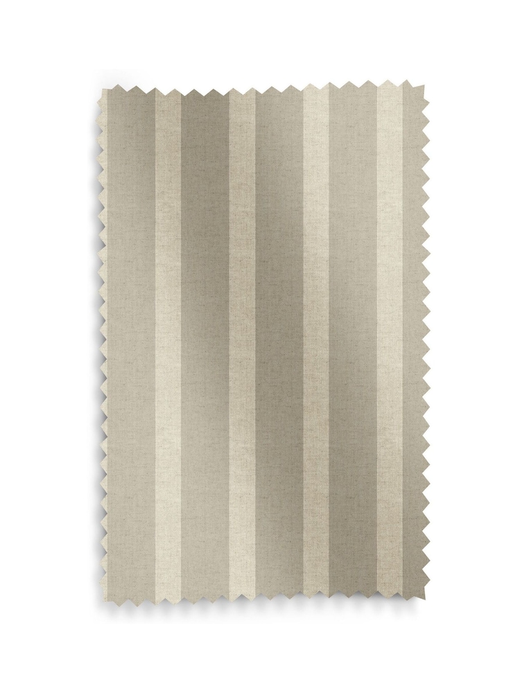 Emily Bond Natural Taupe Parasol Stripe Made to Measure Curtains - Image 9 of 9