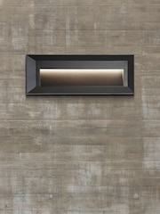Searchlight Grey Horizon Outdoor Slim Rectangle Wall Light - Image 1 of 3