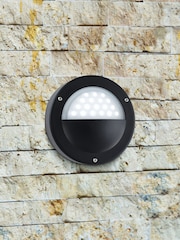 Searchlight Black Nova LED Outdoor Flush Wall Light - Image 1 of 4