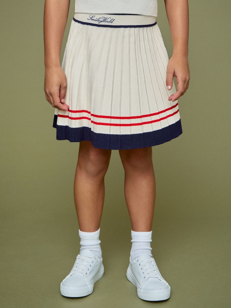 Reiss Off White 9-13 yrs SmileyWorld | Reiss Tennis Skirt - Image 1 of 5