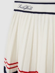 Reiss Off White 9-13 yrs SmileyWorld | Reiss Tennis Skirt - Image 5 of 5