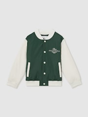 Reiss Dark Green 13-14 yrs SmileyWorld | Reiss Bomber Jacket - Image 1 of 5