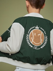 Reiss Dark Green 3-9 yrs SmileyWorld | Reiss Bomber Jacket - Image 3 of 5