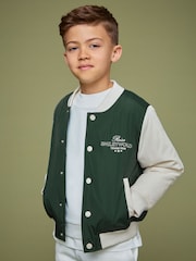 Reiss Dark Green 3-9 yrs SmileyWorld | Reiss Bomber Jacket - Image 4 of 5