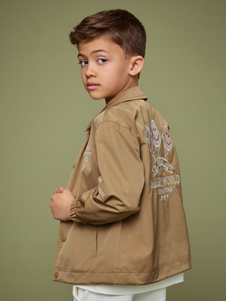 Reiss Stone 13-14 yrs SmileyWorld | Reiss Harrington Jacket - Image 2 of 6