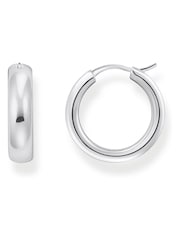 Thomas Sabo Silver Tone Creoles Chunky Earrings - Image 1 of 3