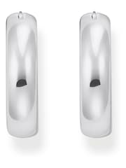 Thomas Sabo Silver Tone Creoles Chunky Earrings - Image 2 of 3