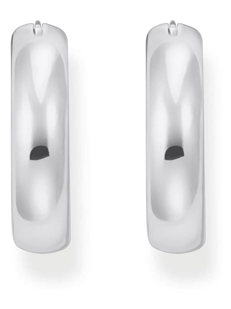 Thomas Sabo Silver Tone Creoles Chunky Earrings - Image 2 of 3