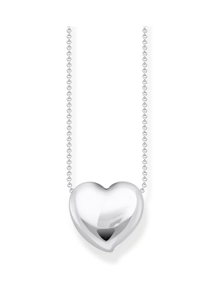 Thomas Sabo Silver Tone Timeless Shapes Necklace with heart pendant - Image 1 of 3