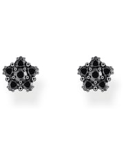 Thomas Sabo Black Floral Stud Earrings - Image 2 of 3