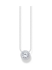 Thomas Sabo White Necklace With Halo Pendant - Image 1 of 2