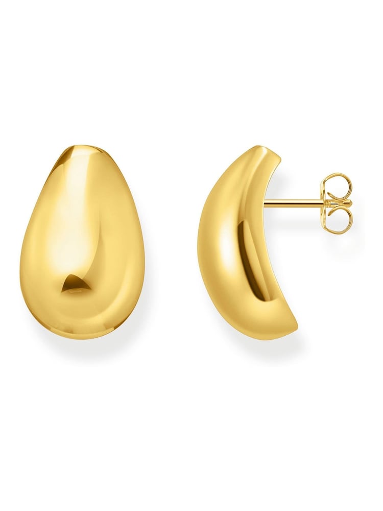 Thomas Sabo Gold Tone Rounded Earrings - Image 1 of 3