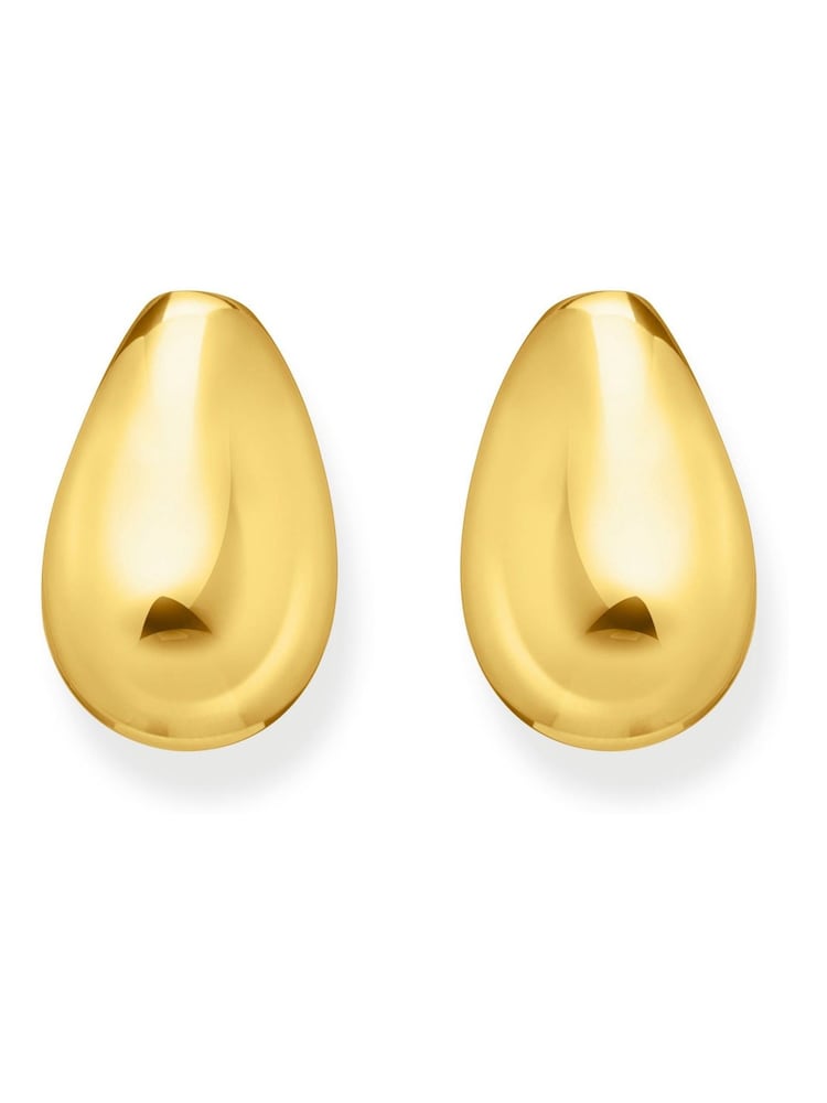 Thomas Sabo Gold Tone Rounded Earrings - Image 2 of 3