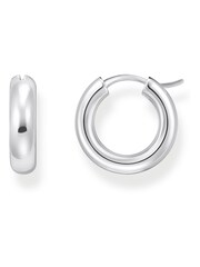 Thomas Sabo Silver Tone Creoles Chunky Earrings - Image 1 of 3