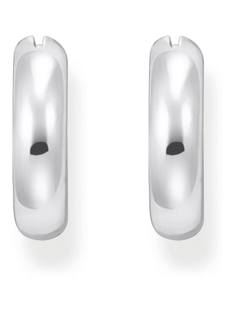 Thomas Sabo Silver Tone Creoles Chunky Earrings - Image 2 of 3
