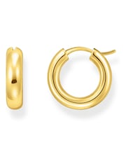 Thomas Sabo Gold Tone Creoles Chunky Earrings - Image 2 of 3