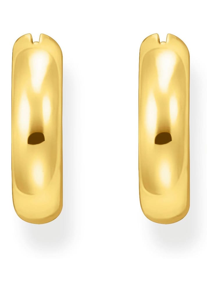 Thomas Sabo Gold Tone Creoles Chunky Earrings - Image 3 of 3