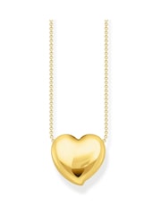 Thomas Sabo Gold Tone Timeless Shapes Necklace With Heart Pendant - Image 1 of 3