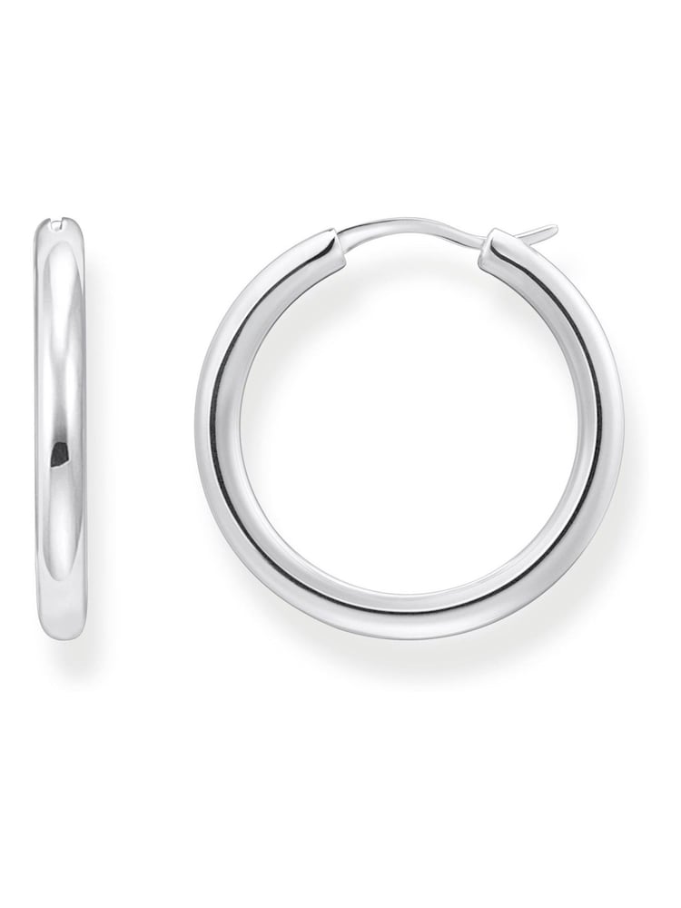 Thomas Sabo Silver Tone Classic Hoop Earrings - Image 3 of 3