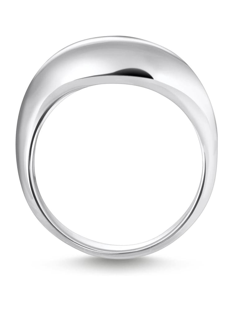 Thomas Sabo Silver Tone Timeless Shapes Curved Ring - Image 2 of 2