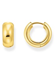 Thomas Sabo Gold Tone Creoles Chunky Mini Earrings - Image 1 of 3