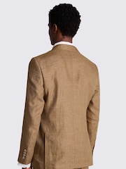 MOSS Yellow Tailored Fit Gold Linen Jacket - Image 2 of 5