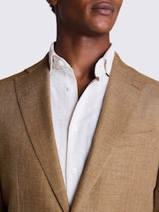 MOSS Yellow Tailored Fit Gold Linen Jacket - Image 4 of 5