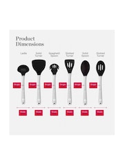 Good Food 6 Piece Black Utensil Set - Image 6 of 10
