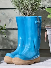 Dibor Blue Double Wellington Large Planter - Image 1 of 5