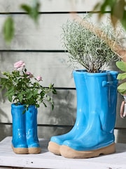 Dibor Blue Double Wellington Large Planter - Image 2 of 5