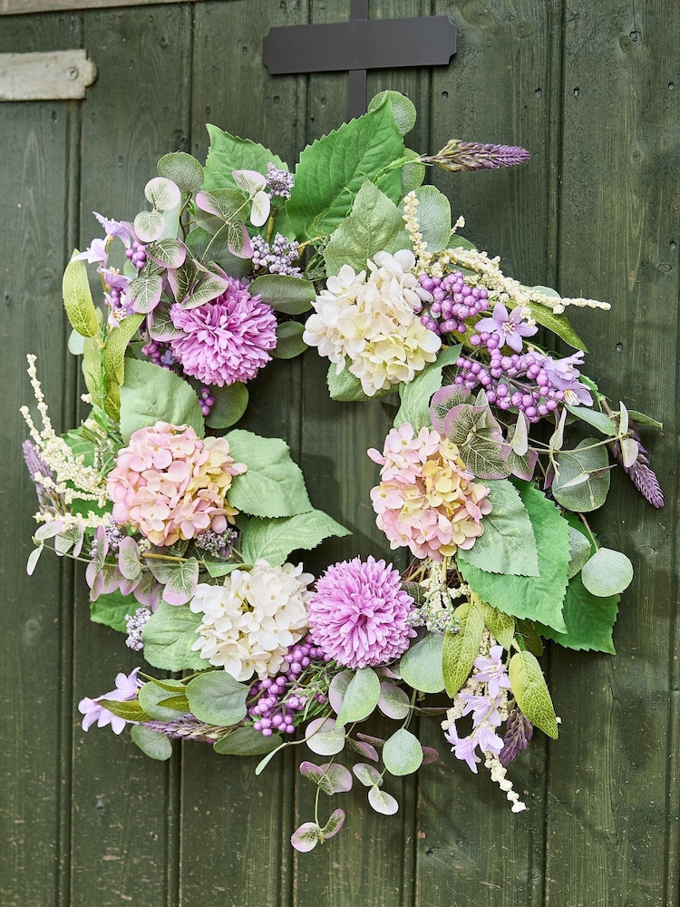 Dibor Purple Morea Floral Wreath - Image 5 of 5