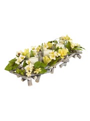 Dibor Hawthorn Floral Triple Candle Holder - Image 2 of 6