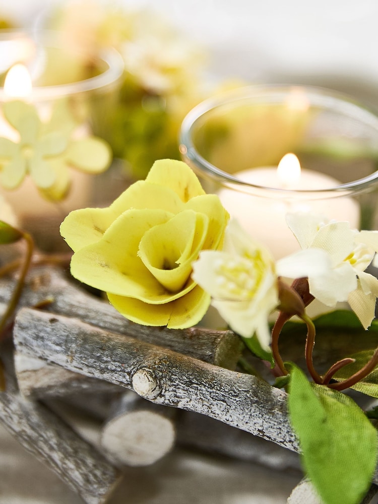 Dibor Hawthorn Floral Triple Candle Holder - Image 6 of 6