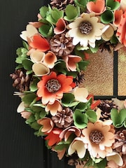 Dibor Orange Bloom Wreath 32cm - Image 3 of 5