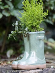 Dibor Green Calstock Double Wellington Small Planter - Image 5 of 5