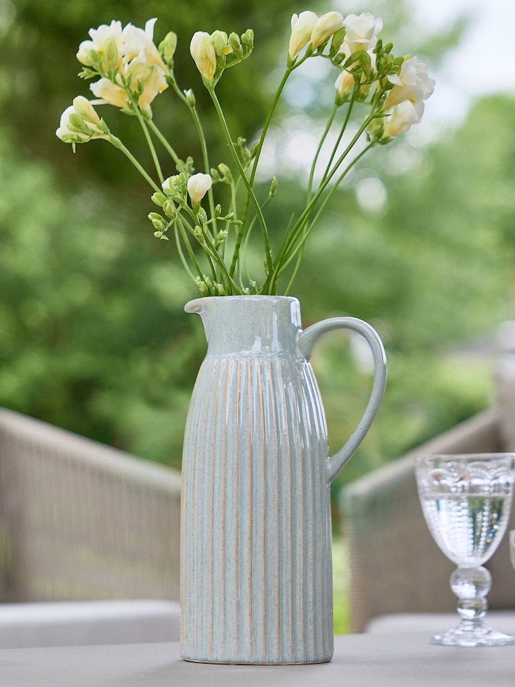 Dibor Blue Narbeth Traditional Rustic Tall Pitcher - Image 1 of 5